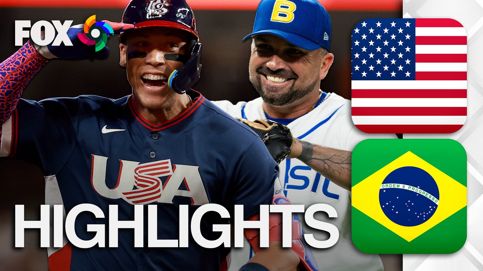 Estados Unidos vs. Brasil ⚾️ Clásico Mundial de Béisbol en FOX