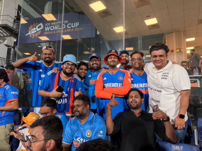 La 'North Stand Gang' de Mumbai estará en Ahmedabad haciendo lo que mejor saben hacer: animando al equipo a todo pulmón (Fotografía cortesía de Sounak Biswas)