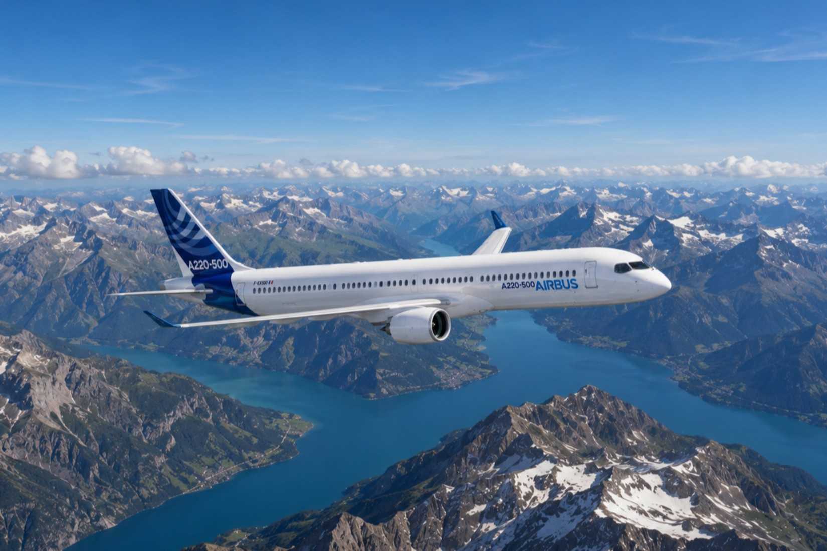 Concepto del Airbus A220-500